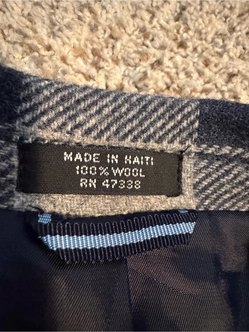 Tommy Hilfiger Wool Plaid Blazer 48R